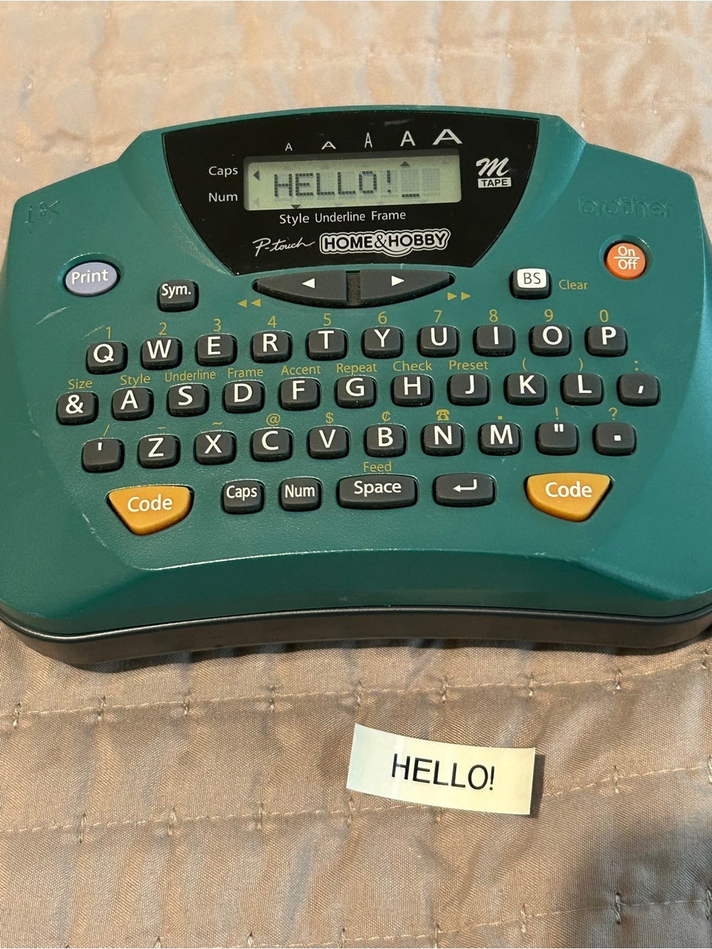 Brother P-touch PT-65 Label Maker – Tested, Works, with Tape